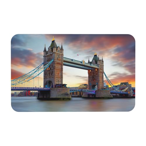 Zcmkjlg Historic Old Tower Bridge London Printing Kieselgur Matte, bequeme Bodenmatte für Dusche, rutschfeste Kieselgur Matte 50 x 80 cm Zcmkjlg Historic Old Tower Bridge London Printing Kieselgur Matte, bequeme Bodenmatte für Dusche, rutschfeste Kieselgur Matte 50 x 80 cm von Zcmkjlg