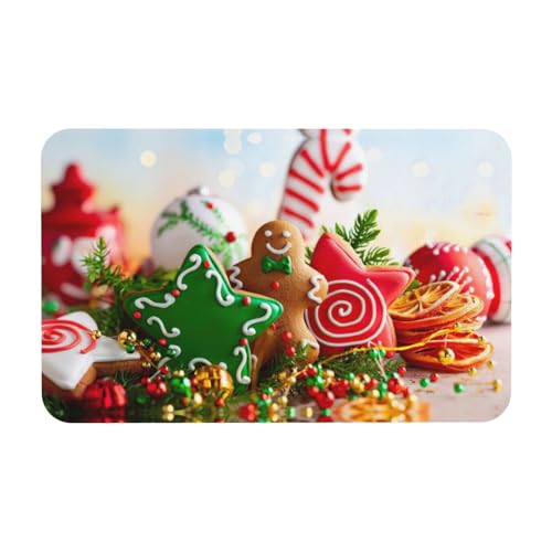 Zcmkjlg Kieselgur-Matte mit Lebkuchenmann-Motiv, 50 x 80 cm, bequeme Bodenmatte für die Dusche, rutschfeste Kieselgur Zcmkjlg Kieselgur-Matte mit Lebkuchenmann-Motiv, 50 x 80 cm, bequeme Bodenmatte für die Dusche, rutschfeste Kieselgur von Zcmkjlg