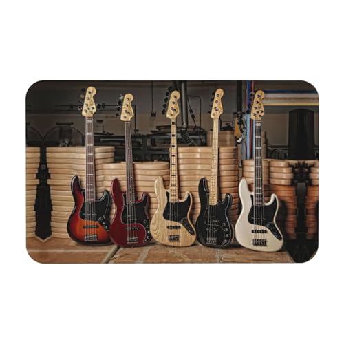 Zcmkjlg Kieselgur für Gitarre, Bass, Musikinstrumente, bedruckt, 50 x 80 cm, bequeme Bodenmatte für Dusche, rutschfeste Kieselgur Zcmkjlg Kieselgur für Gitarre, Bass, Musikinstrumente, bedruckt, 50 x 80 cm, bequeme Bodenmatte für Dusche, rutschfeste Kieselgur von Zcmkjlg