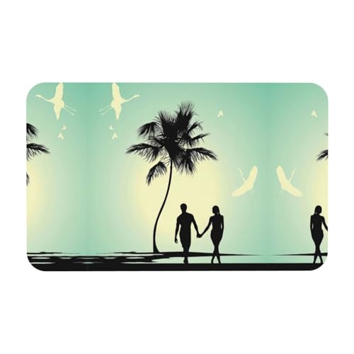 Zcmkjlg Kieselgur mit Aufdruck "Married Couple Walking On The Beach", 50 x 80 cm, bequeme Bodenmatte für die Dusche, rutschfeste Kieselgur Matte Zcmkjlg Kieselgur mit Aufdruck "Married Couple Walking On The Beach", 50 x 80 cm, bequeme Bodenmatte für die Dusche, rutschfeste Kieselgur Matte von Zcmkjlg