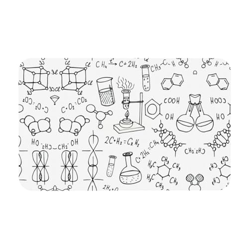 Zcmkjlg Kieselgur mit Chemie-Druck, 50 x 80 cm, bequeme Bodenmatte für Dusche, rutschfeste Kieselgur Zcmkjlg Kieselgur mit Chemie-Druck, 50 x 80 cm, bequeme Bodenmatte für Dusche, rutschfeste Kieselgur von Zcmkjlg