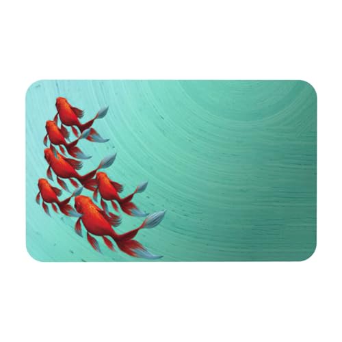 Zcmkjlg Kieselgur mit Fisch-Motiv, 50 x 80 cm, bequeme Bodenmatte für Dusche, rutschfeste Kieselgur Zcmkjlg Kieselgur mit Fisch-Motiv, 50 x 80 cm, bequeme Bodenmatte für Dusche, rutschfeste Kieselgur von Zcmkjlg