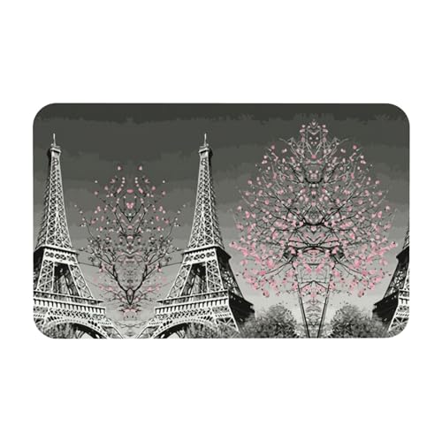 Zcmkjlg Kieselgur mit Paris-Eiffelturm-Druck, 50 x 80 cm, bequeme Bodenmatte für Dusche, rutschfeste Kieselgur Zcmkjlg Kieselgur mit Paris-Eiffelturm-Druck, 50 x 80 cm, bequeme Bodenmatte für Dusche, rutschfeste Kieselgur von Zcmkjlg