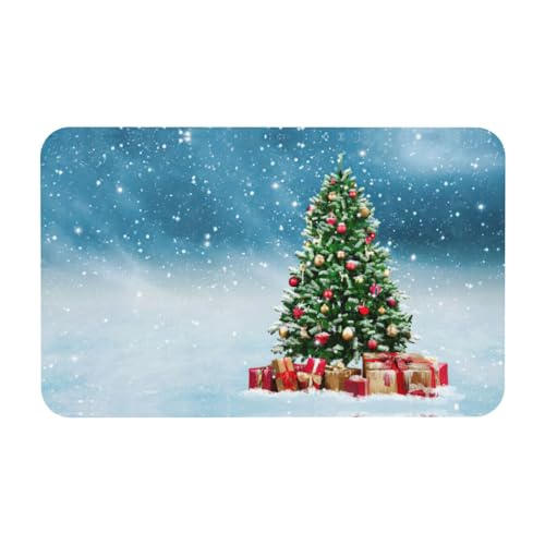 Zcmkjlg Kieselgur mit Weihnachtsbaum- und Geschenkdruck, 50 x 80 cm, bequeme Bodenmatte für die Dusche, rutschfeste Kieselgur Zcmkjlg Kieselgur mit Weihnachtsbaum- und Geschenkdruck, 50 x 80 cm, bequeme Bodenmatte für die Dusche, rutschfeste Kieselgur von Zcmkjlg