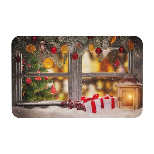 Zcmkjlg Kieselgur mit Weihnachtsdruck, 50 x 80 cm, bequeme Bodenmatte für die Dusche, rutschfeste Kieselgur Zcmkjlg Kieselgur mit Weihnachtsdruck, 50 x 80 cm, bequeme Bodenmatte für die Dusche, rutschfeste Kieselgur von Zcmkjlg