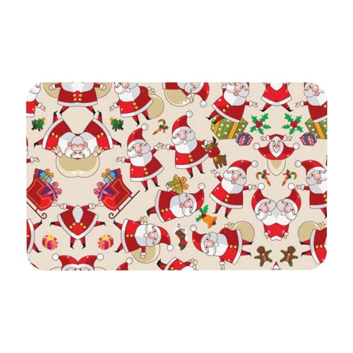 Zcmkjlg Kieselgur mit Weihnachtsmann-Motiv, 50 x 80 cm, bequeme Bodenmatte für die Dusche, rutschfeste Kieselgur Zcmkjlg Kieselgur mit Weihnachtsmann-Motiv, 50 x 80 cm, bequeme Bodenmatte für die Dusche, rutschfeste Kieselgur von Zcmkjlg