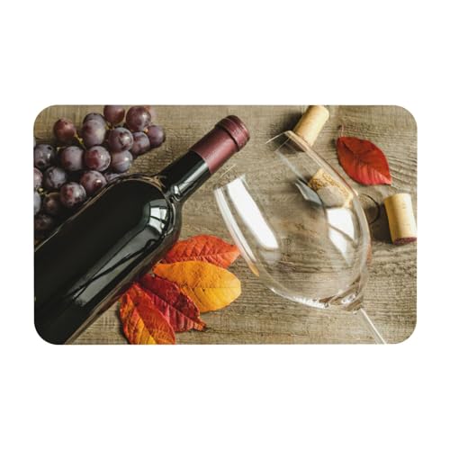 Zcmkjlg Kieselgur mit Weinbecher- und Obstdruck, 50 x 80 cm, bequeme Bodenmatte für Dusche, rutschfeste Kieselgur Zcmkjlg Kieselgur mit Weinbecher- und Obstdruck, 50 x 80 cm, bequeme Bodenmatte für Dusche, rutschfeste Kieselgur von Zcmkjlg