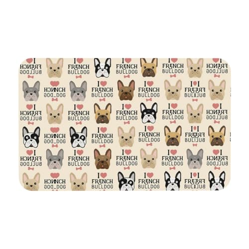 Zcmkjlg Kieselgur mit französischem Hundedruck, 50 x 80 cm, bequeme Bodenmatte für die Dusche, rutschfeste Kieselgur Zcmkjlg Kieselgur mit französischem Hundedruck, 50 x 80 cm, bequeme Bodenmatte für die Dusche, rutschfeste Kieselgur von Zcmkjlg