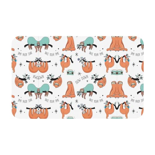 Zcmkjlg Kieselgur mit lustigem Tiermotiv, 50 x 80 cm, bequeme Bodenmatte für die Dusche, rutschfeste Kieselgur Zcmkjlg Kieselgur mit lustigem Tiermotiv, 50 x 80 cm, bequeme Bodenmatte für die Dusche, rutschfeste Kieselgur von Zcmkjlg