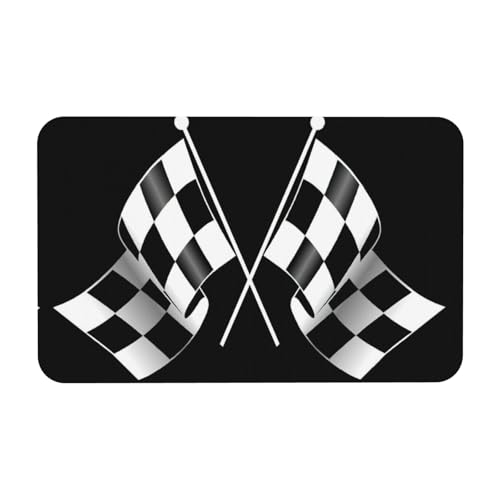 Zcmkjlg Kieselgur mit schwarz-weißer Formel, karierte Flaggen, 50 x 80 cm, bequeme Bodenmatte für Dusche, rutschfeste Kieselgur Zcmkjlg Kieselgur mit schwarz-weißer Formel, karierte Flaggen, 50 x 80 cm, bequeme Bodenmatte für Dusche, rutschfeste Kieselgur von Zcmkjlg