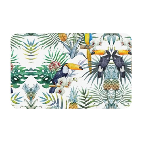 Zcmkjlg Kieselgur mit tropischen Blättern, 50 x 80 cm, bequeme Bodenmatte für die Dusche, rutschfeste Kieselgur Zcmkjlg Kieselgur mit tropischen Blättern, 50 x 80 cm, bequeme Bodenmatte für die Dusche, rutschfeste Kieselgur von Zcmkjlg