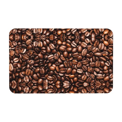 Zcmkjlg Lustige Kieselgur mit gerösteten Kaffeebohnen, 50 x 80 cm, bequeme Bodenmatte für die Dusche, rutschfeste Kieselgur Matte von Zcmkjlg