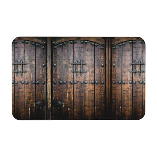 Zcmkjlg Rustikale Kieselgur mit Holztürdruck, 50 x 80 cm, bequeme Bodenmatte für Dusche, rutschfeste Kieselgur Zcmkjlg Rustikale Kieselgur mit Holztürdruck, 50 x 80 cm, bequeme Bodenmatte für Dusche, rutschfeste Kieselgur von Zcmkjlg