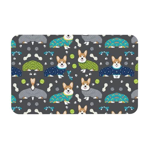 Zcmkjlg Wearing Clothes Corgi Dogs Printing Kieselgur Matte, bequeme Bodenmatte für Dusche, rutschfeste Kieselgur Matte 50 x 80 cm Zcmkjlg Wearing Clothes Corgi Dogs Printing Kieselgur Matte, bequeme Bodenmatte für Dusche, rutschfeste Kieselgur Matte 50 x 80 cm von Zcmkjlg