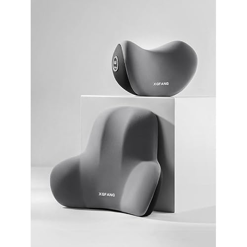 ZcsfcpA Auto Kopfstütze Rückenlehne,Auto Nackenkissen Abdeckung,Auto Rückenlehne Zubehör,für MG4 Elektro,C-Grey headrest Lumbar Support Set ZcsfcpA Auto Kopfstütze Rückenlehne,Auto Nackenkissen Abdeckung,Auto Rückenlehne Zubehör,für MG4 Elektro,C-Grey headrest Lumbar Support Set von ZcsfcpA