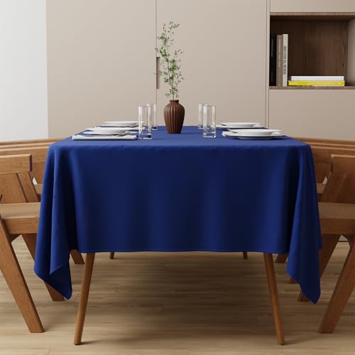 Zdada Blau Abwaschbar Tischdecken 85x85cm Quadratisch Polyester Tischdecke, Kratzfest, Fleckschutz Tischtuch Outdoor Tischwäsche für Garten, Esszimmer, Feiern und Haushalt von Zdada