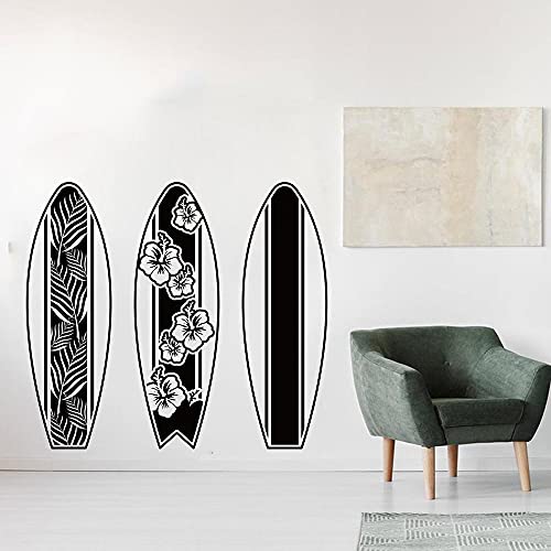 Zdklfm69 WandSticker Wandtattoos Set von 3 Surfbrett Strand Blume Surfbrett Sommer Strand Surf Surfbrett Vinyl für Raumdekoration 96x86cm Zdklfm69 WandSticker Wandtattoos Set von 3 Surfbrett Strand Blume Surfbrett Sommer Strand Surf Surfbrett Vinyl für Raumdekoration 96x86cm von Zdklfm69
