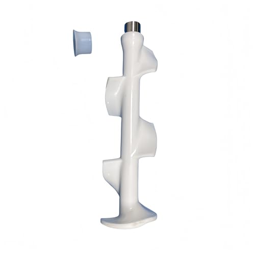 Einteiliges 32 cm weißes Rührerschaber-Schneckenstangen-Ersatzteil, kompatibel mit MQL-Softeismaschinen-Ersatzbeschlag von ZeAda