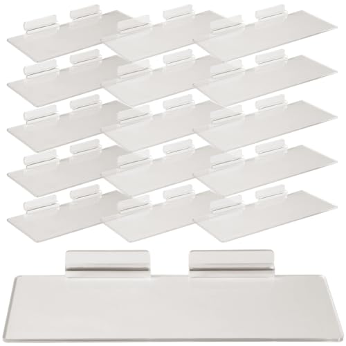 ZeJlo 18 Stück Slatwall Regale, 10 x 25,4 cm Slatwall Paneelzubehör, klares Lamellenwandregal, geeignet für Lamellenwandverkleidungen Lagerung wie Schuhe, Schaustücke usw. Verdicktes Material ZeJlo 18 Stück Slatwall Regale, 10 x 25,4 cm Slatwall Paneelzubehör, klares Lamellenwandregal, geeignet für Lamellenwandverkleidungen Lagerung wie Schuhe, Schaustücke usw. Verdicktes Material von ZeJlo