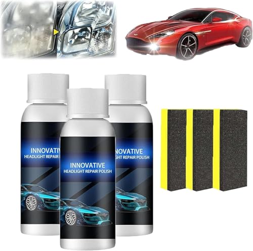 Leistungsstarkes Scheinwerfer-Reparaturmittel, innovative Scheinwerfer-Reparaturpolitur, Scheinwerfer-Restaurierungsset, entfernt sofort Oxidation, für alle Autoscheinwerfer von ZeTjieXing
