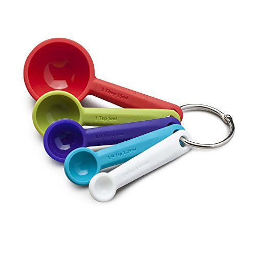 Zeal Messlöffel-Set, Silikon, Bright/Mehrfarbig, 11 x 4,7 x 5,5 cm von Zeal