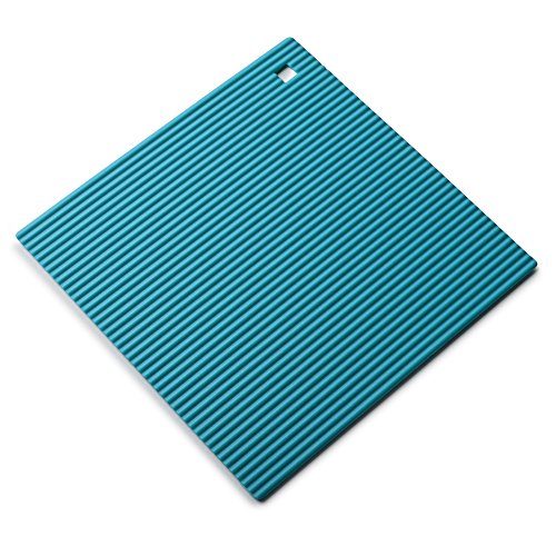 Zeal Silikon hitzebeständig rutschfeste Untersetzer, Silikon, Aqua Blue, 22 cm von Zeal