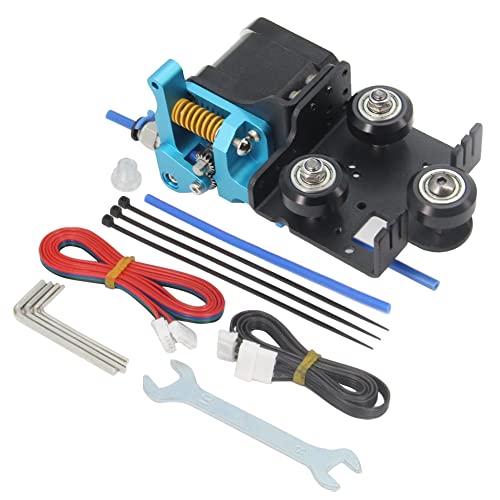 Zeberoxyz Upgrade Direct Drive Support Plate mit 3 Riemenscheiben mit Dual Gear Extruder Kit mit Schrittmotor,Dual Driver Feed für Ender 3/V2/3 Pro/CR10 (Platte+Extruder+Motor Kit) von Zeberoxyz