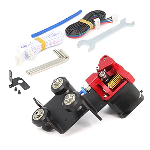 Zeberoxyz Upgrade Direktantrieb Dual Gear Extruder Support Kit mit Schrittmotor, Easy Print Filament für Ender-3, Ender 3 Pro,CR-10,CR-10S Extruder Adapter (Doppelextruder-Support+Motor-Kit) von Zeberoxyz