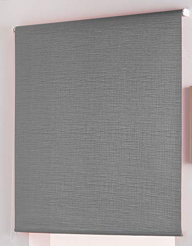 Estoralis - Aitana - Rollo transparent Jacquard, 110 x 175 cm, Grau von Zebra Technologies