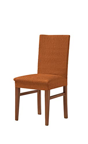 Zebra Textil Elastische Stuhl-Husse mit Rückenlehne - Beta, Farbe Orange, Größe Standard, (mehrere Farben verfügbar) von Estoralis