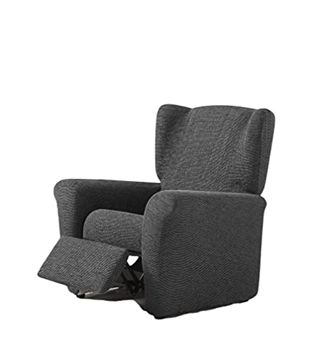 Zebra Textil Orion - Elastische Husse Relax-Sessel Größe 1 Sitzer (Standard), Farbe Grau, 29152, Relax-Sessel 1 Sitzer von Zebra Textil