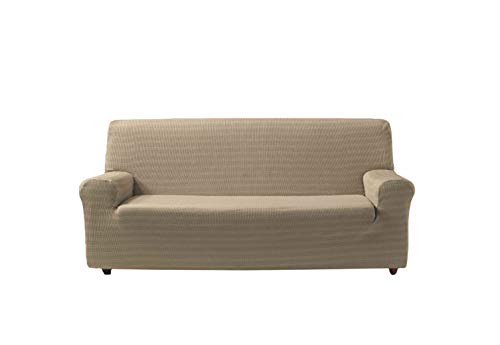 Zebra Textil Vega - Elastische Sofa-Husse, Größe 2 Sitzer (Von 140 bis 170 cm), Farbe Elfenbein von Zebra Technologies