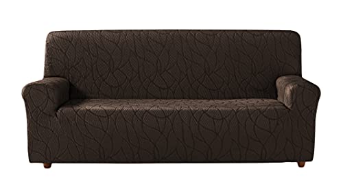 Estoralis Alexia Stretch Sofabezug für Sofa 4-Sitzer, (Sofagröße: 230-270cm) Farbe Braun von Zebra Textil