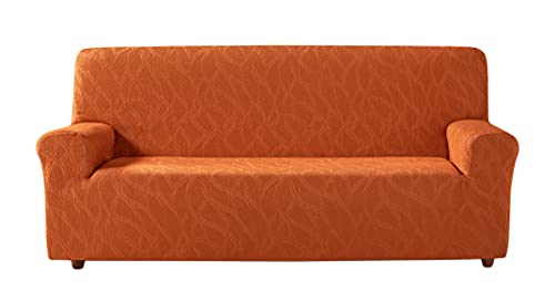 Estoralis Alexia Stretch Sofabezug für Sofa 4-Sitzer, (Sofagröße: 230-270cm) Farbe Orange von Zebra Textil