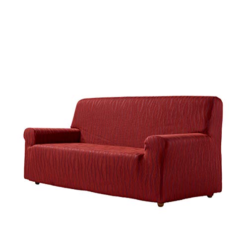 Zebra Textil Andros - Elastische Sofa-Husse, Größe 2 Sitzer (Von 140 bis 170 cm), Farbe Rot von Zebra Textil