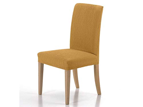 Zebra Textil Elastische Stuhl-Husse mit Rückenlehne - Beta, Farbe Gold, Größe Standard, (mehrere Farben verfügbar) von Zebra Textil