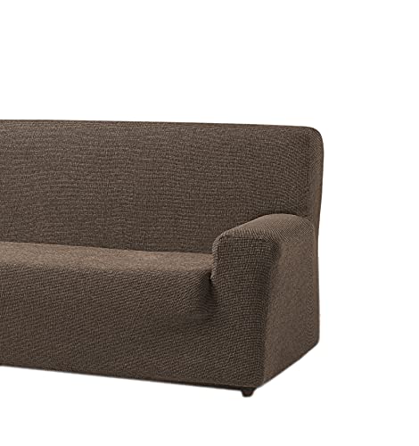 Zebra Textil Orion - Elastische Sofa-Husse, Größe 3 Sitzer (Von 180 bis 210 cm), Farbe Braun von Zebra Textil