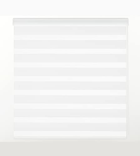 Zebra Textil SANSA Doppelrollo mit dekorativer Kassette, Creme, 170 x 250 cm von Zebra Textil