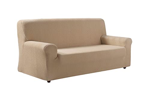 Zebra Textil Z51 -Bielastische Sofa-Husse, Größe 2 Sitzer (Von 140 bis 170 cm), Farbe Beige 24752 von Zebra Technologies