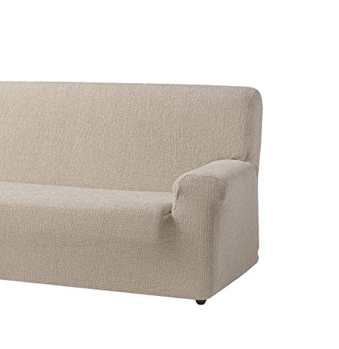 Zebra Textil Orion - Elastische Sofa-Husse, Größe 4 Sitzer (Von 210 bis 230 cm), Farbe Natur von Zebra Technologies