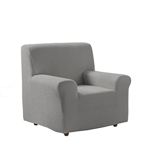Zebra Textil - Z51 -Bielastische Sofa-Husse, Größe 1 Sitzer (Von 70 bis 110 cm), Farbe Grau von Zebra Textil