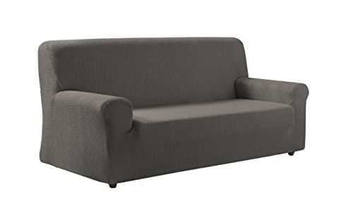 Zebra Textil - Z51 -Bielastische Sofa-Husse, Größe 3 Sitzer (Von 180 bis 210 cm), Farbe Braun von Zebra Textil