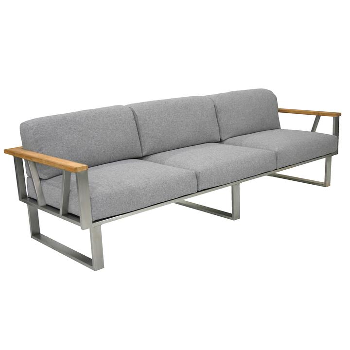 3Sitzer-Sofa 'Belvedere' grau  DIREKTVERSAND von Zebra