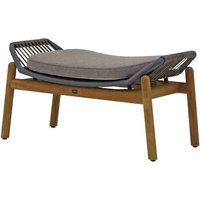 Zebra Pollux Loungehocker Aluminium/Teak von Zebra