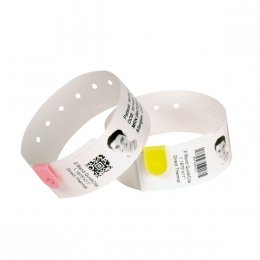 Zebra Wristband, Nylon, 25.4x201.6mm DT, Lam 66218RM / 66213RM, 10031289K (DT, Lam 66218RM / 66213RM Coated, 1in (25.4mm) core, 6/roll, 263/box, Plain) von Zebra