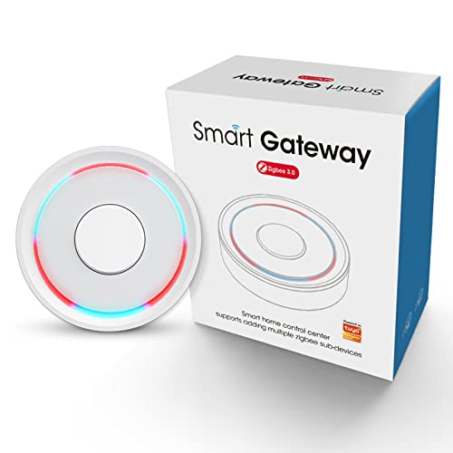 Zigbee Gateway und Bluetooth Hub, 2,4 GHz Dual-Modus WiFi Gateway, drahtlose Smart Home Brückenunterstützung Tuya Geräte Fernbedienung, Gateway Hub Support Voice Control über Alexa, Google Home Zigbee Gateway und Bluetooth Hub, 2,4 GHz Dual-Modus WiFi Gateway, drahtlose Smart Home Brückenunterstützung Tuya Geräte Fernbedienung, Gateway Hub Support Voice Control über Alexa, Google Home von Zecamin
