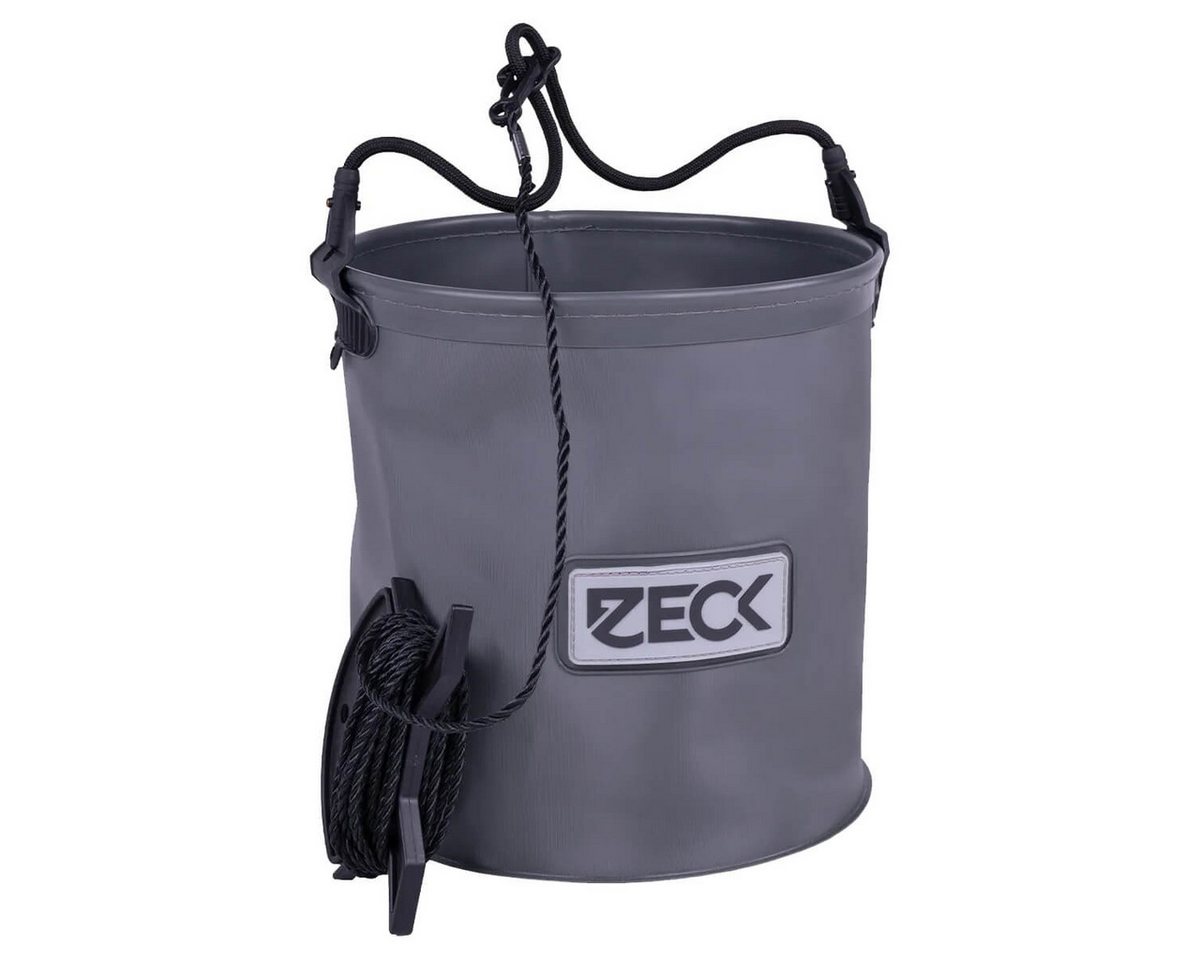 Zeck Fishing Falteimer Zeck Falteimer mit Seil Rund Grau 10L 4,5m, (1-tlg) von Zeck Fishing