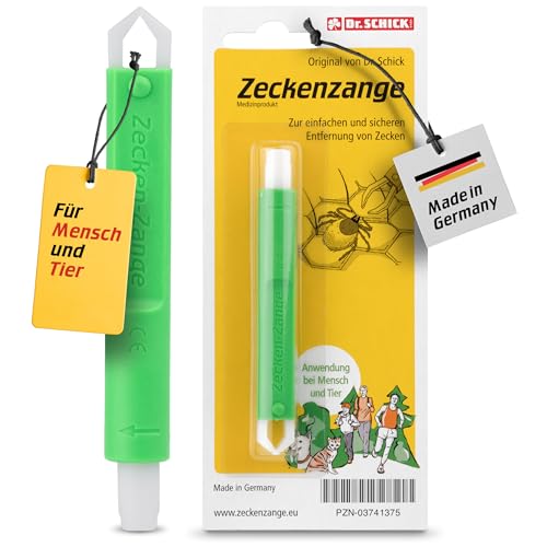 Dr. Schick Zeckenzange für Mensch und Tier - Zeckengreifer mit smartem Druckknopf - zuverlässiger Zeckenschutz zur einfachen und sicheren Entfernung von Zecken von Dr. SCHICK GMBH