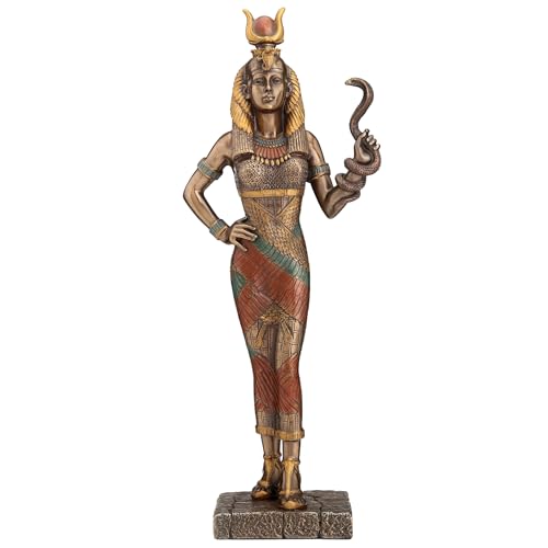 Zeckos Ägyptische Göttin Hathor hält eine Kobra-Statue Zeckos Ägyptische Göttin Hathor hält eine Kobra-Statue von Veronese Design