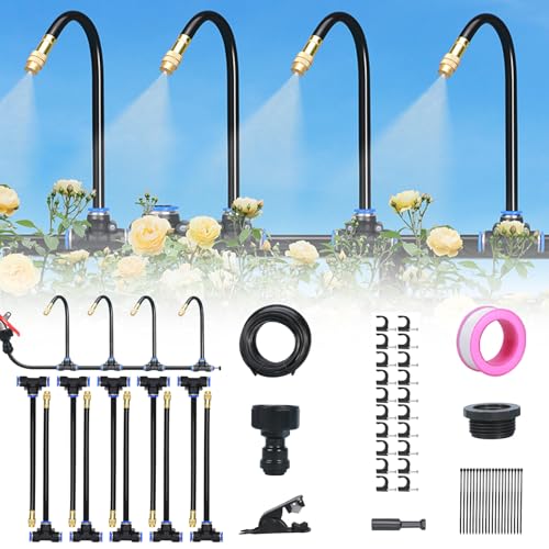 Bewässerungssystem Garten Set, 360° Vollverstellung Automatische Bewässerung Tropfbewässerung, 2025 Neu Automatische Sprinkler für Bewässerung Pflanzen Tropfchenbewässerung Gewächshaus (10 Meter) Bewässerungssystem Garten Set, 360° Vollverstellung Automatische Bewässerung Tropfbewässerung, 2025 Neu Automatische Sprinkler für Bewässerung Pflanzen Tropfchenbewässerung Gewächshaus (10 Meter) von Zecnaud